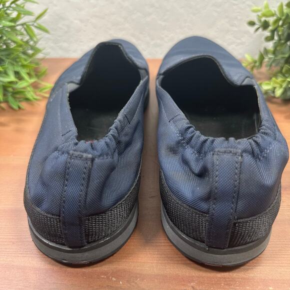 Prada Men\'s Re Nylon Slip On Sneakers Loafers Navy Size‎ 6.5 US 7.5